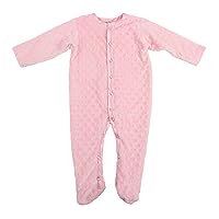 My Blankee Minky Dot Footie Romper, Pink, 5