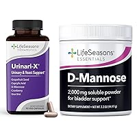 Urinari-X with Pure D-Mannose Powder - Super Fast UTI Relief - Double The Fighting Power - Healthy Bladder Function & Immunity