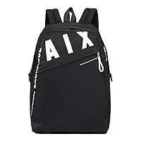 A | X ARMANI EXCHANGE Men's Contrast AX Backpack, Nero-Black, One Size