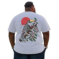 Plus Size T Shirt for Big and Tall Men Graphic Short Sleeve Man Cotton Tee Oversize Fashion Casual Shirt, Z080