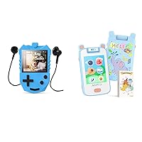 AGPTEK MP3 Player for Kid Plus Kids Smart Phone, Christmas Birthday Gifts for for 3-7 Year Old Boys & Girls