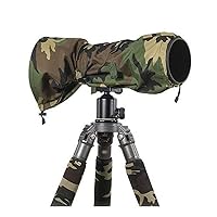 LensCoat Raincoat RS for Camera and Lens Cover Sleeve Protection, Large (Forest Green Camo) LCRSLFG