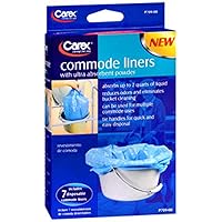 Carex Commode Liners - 7 each, Pack of 2