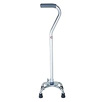 Carex Quad Cane with Offset Handle, Small Base