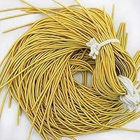 Embroiderymaterial French Coil Bullion Metallic Wire Dabka for Embroidery,Beading and Jewelry Making, Golden Yellow Color, 1.5 MM, 45.72 Mtr(100 Gram) …
