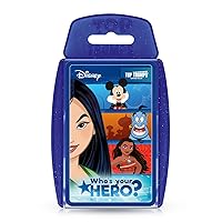 Top Trumps Card Game Disney Heroes - Family Games for Kids and Adults - Learning Games - Kids Card Games for 2 Players and More - Kid War Games - Card Games for Families - Card Wars - for 6 Plus Kids