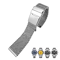 22mm Watch band For Breitling Strap Wristband Full Silver With Folding Buckle Bracelet 316L Solid Stainless Steel 22mm 24mm Watchbands