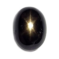 3.25 Ct. Natural Black Star Sapphire 6 Rays Loose Gemstone