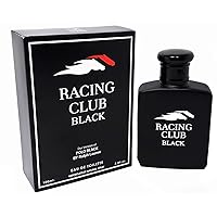 RACING CLUB BLACK men's designer 3.4 oz EDT Cologne