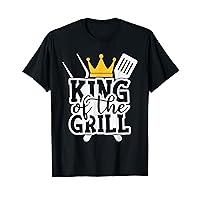King of the Grill - BBQ Fathers Day Present - Funny Dad BBQ T-Shirt