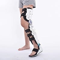 Hinged Knee Brace, Hinged Knee Support for cartilage damages and ligament - Universal size - Sold as Single Unit,White-Left