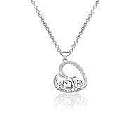 BNQL Mama Elephant Necklace Mother Daughter Jewelry for Mom