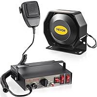 Vevor Police Sirens 200W 9-Tone Car Warning Alarm Handhold Microphone Light Control Switches Emergency Electronic PA System for Cars Fire Trucks : Electronics