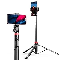 Eicaus 72'' Phone Tripod, Tripod for iPhone & Selfie Stick Tripod with Phone Mount and Remote - Upgraded, Stable, and Portable Tripod for iPhone 15/14/13, Android, Cameras and Action Cameras