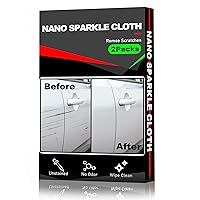 Nano Sparkle Cloth for Car Scratches, 2023 Nano Sparkle Cloth Scratch  Remover Easily Repair Scratches Paint Residues Water Spots Remover