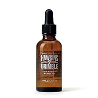 Hawkins & Brimble - Beard Oil for Men, 50ml - Promotes Beard Growth Oil for Grooming, Styling, Softener, Repair and Nourishing - Argan and Olive oil - Beard Care Routine with Shea Butter and Vitamin E