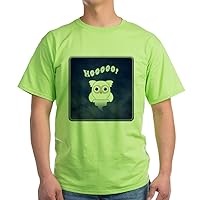 Green T-Shirt Spooky Little Ghost Owl in The Mist - 2X