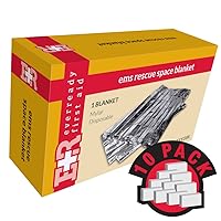 Ever Ready First Aid EMS Rescue Space Blanket, in Kit Unit Box, 10 Count