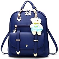 FiveloveTwo Fashion Backpack PU Leather Women Girls Backpack Purse Shoulder Hobo Bag Satchels Top-Handle Bags