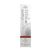 WELLA colorcharm Permanent Gel, Hair Color for Gray Coverage, 6R Red Terra Cotta