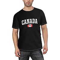 Canada Men's Short Sleeve T-Shirts Casual Top Tee