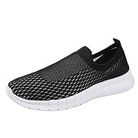 Mens Walking Shoes Athletic Running Sneakers Mens Walking Shoes Athletic Running Sneakers Men Solid Color Mesh Casual Shoes Comfortable Breathable Soft Sole