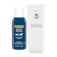 PetSafe SSSCAT Automatic Spray Pet Deterrent - Worlds Leading Motion-Activated Deterrent for Cats and Dogs - Cat Deterrent Spray to Create Off-Limits Areas, Stop Furniture Scratching