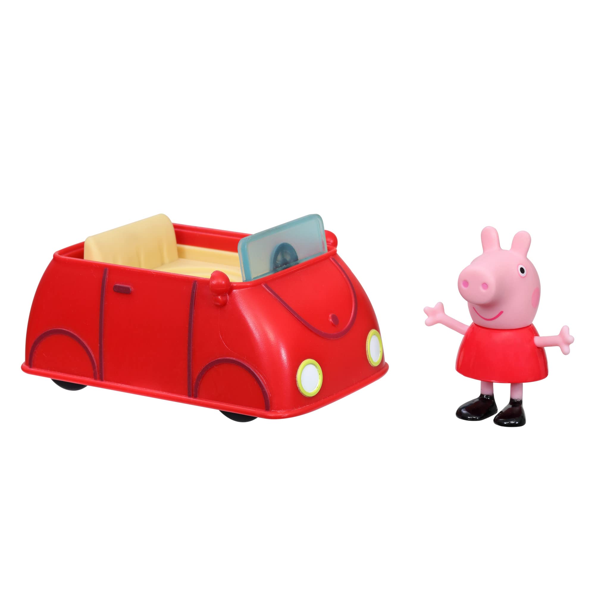 Peppa Pig Peppa's Adventures Little Red Car Toy Includes 3-inch Figure, Inspired by The TV Show, for Preschoolers Ages 3 and Up