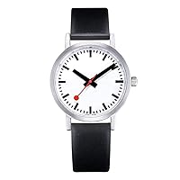 Mondaine Men's A660.30360.16OM SBB Analog Display Swiss Quartz Black Watch