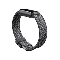 Fitbit Luxe Woven Accessory Band in Slate, Official Product, Small