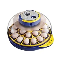 21 Egg Incubator for Hatching Chickens, Incubator with Automatic Egg Turning and Humidity Control, Hold 21 Chicken Eggs (Blue)