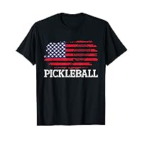 4th July Pickleball USA America Flag T-Shirt