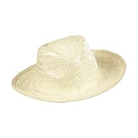 Cowboy Straw - White Cowboy Wild West Hats Caps & Headwear for Fancy Dress Costumes Accessory
