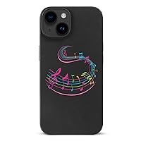 Colorful Music Note Compatible with iPhone 15 Phone Cases Anti-Scratch Shock-Resistant Protective Covers Unisex