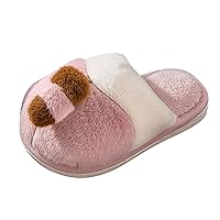 Kid Slippers Size 1 Fashion Cute Autumn And Winter Boys And Girls Slippers Flat Bottom Sock Shoe Girl