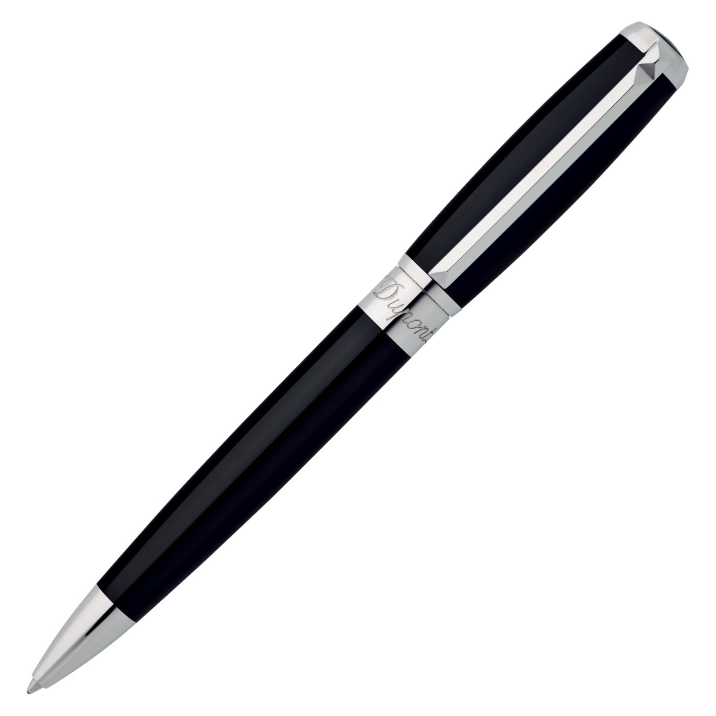 S.T. Dupont Elysee Ballpoint Pen - Black Lacquer/Palladium 415674