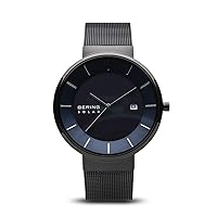 BERING Mens Analogue Solar Powered Watch with Stainless Steel Strap