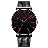 Men's Watches Quartz Watch Men's Watch Quartz Watch Sports Watch Outdoor Watch for Men 2022 Men's Fashion Military Watches Luxury Men's Fashion Ultra Thin Watches Business Stainless Steel Mesh Quartz Watch