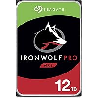 Seagate IronWolf Pro 12TB NAS Internal Hard Drive HDD – 3.5 Inch SATA 6Gb/s 7200 RPM 256MB Cache for RAID Network Attached Storage Data Recovery Service – Frustration Free Packaging (ST12000NEZ008)