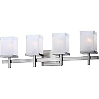 Maxim Tetra-4 Light Bath Vanity-30 Inches Wide by 9 inches high-Satin Nickel Finish