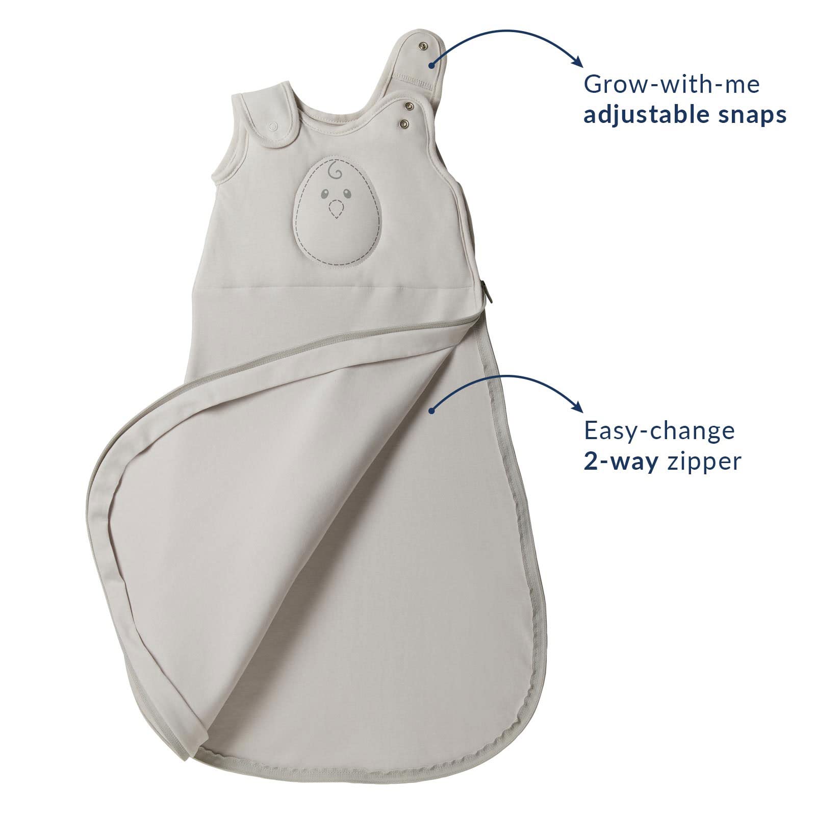 Nested Bean Zen Sack® Classic | Gently Weighted Sleep Sacks | Baby 0-24M | Infant Swaddle Transition | Aids self-Soothing