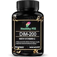 DIM Supplement 200 mg | Estrogen Balance for Women & Men | Hormone Balance, Hormonal Acne Supplements, Menopause Support, Antioxidant Support | Non-GMO, Vegan, Soy Free | 90 Capsules