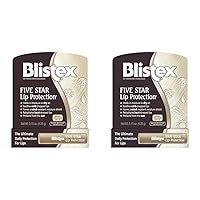 Blistex Five Star Lip Protection Balm, 0.15 Ounce – Wind & Water-Resistant Lip Care, Broad Spectrum SPF 30 Sun Protection, Soothes Cold Chapped Lips, Hydrating Lip Treatment, Holds in Moisture