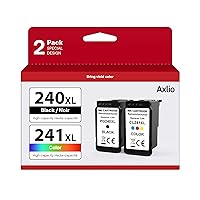 PG-240XL/CL-241XL Compatible Ink Cartridges Replacement for Canon 240 241, 240XL 241XL Combo Pack Use to Canon MG3620 TS5120 MG3520 MG2120 MX452 MX512 MX532 Printer (2 Pack)