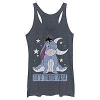 Disney Women's Winnie The Pooh Eeyore Not Morning Tri-Blend Racerback Layering Tank