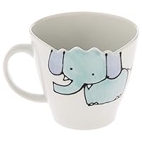 西海陶器(Saikaitoki) Saikai Pottery Hasami Ware 42181 Mini Mug, Elephant Pattern