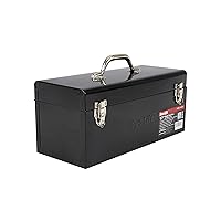 Pro-Lift Steel Tool Box – 17-inch Metal Toolbox Portable with Handle – Heavy Duty Metal Latch Closure and Removable Storage Tray Carry Tools Box Organizer