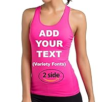 Women's Custom Tank Compression Base Layers Front & Back Add Your Text Yoga Dry Fit Top
