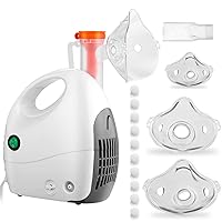 UNOSEKS Nebulizer Machine with 1 Set of Kits for Breathing Problems, Adjustable Amount for Adults and Kids, Effective Nebulizer for Home use or Travel