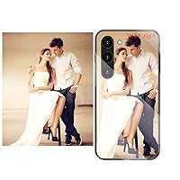 IVY Customized Exclusive Armoured Glass Case for Samsung S23 S22 S21 S20 Ultra Plus A14 A54 A34 A23 A53 A33 A13 4G 5G A03S A32 A52 A42 Custom for Valentines Birthday Xmas Gifts Photo & Enterprise Logo